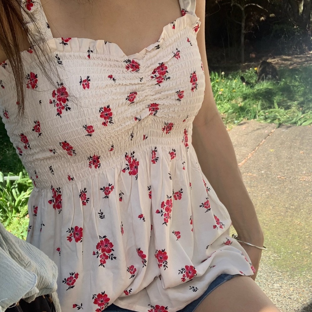 Floral tank top